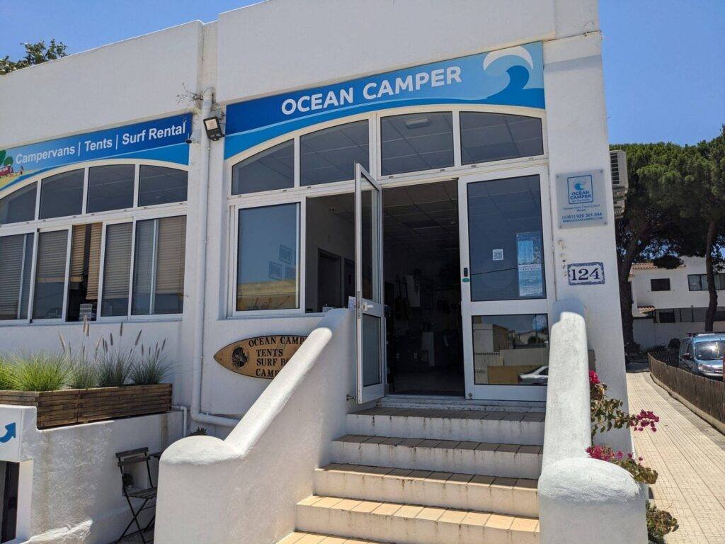 The Ocean Camper shop in Faro, Portugal, seen from the street