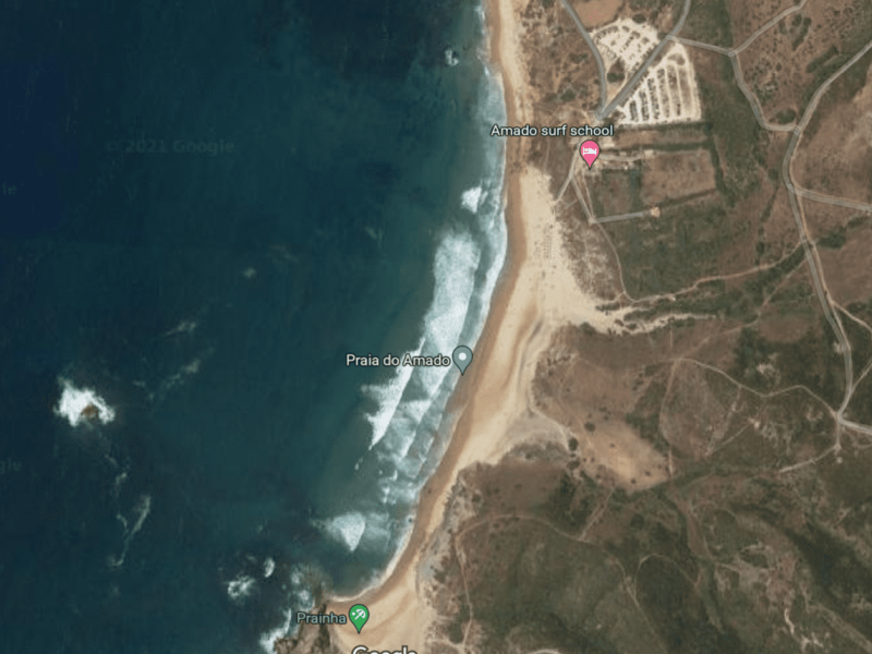 amado beach map
